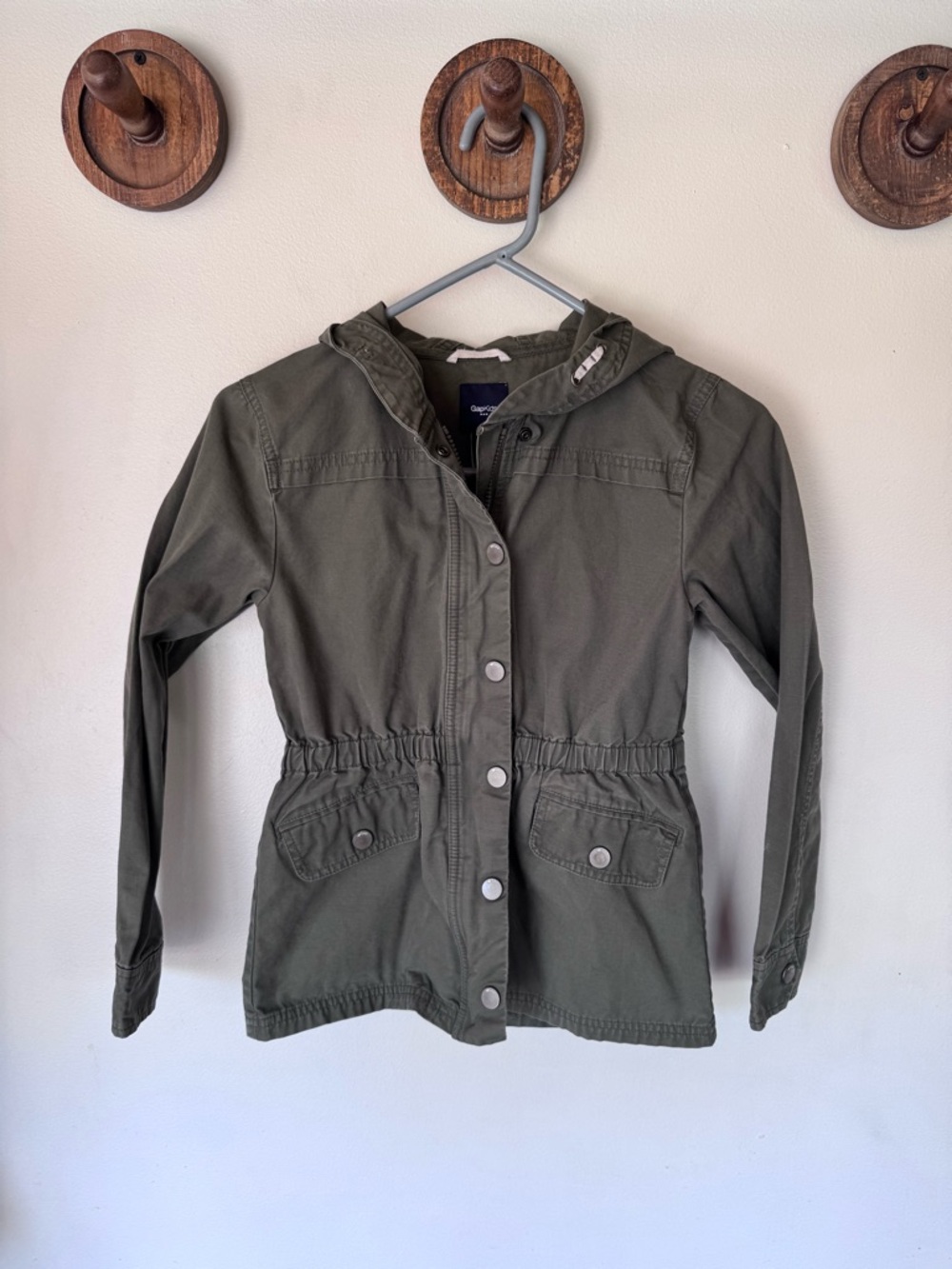 GAP Olive Green Hooded Utility Jacket youth girls size L/ XL